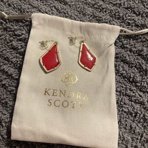Kendra Scott Red/Gold earrings